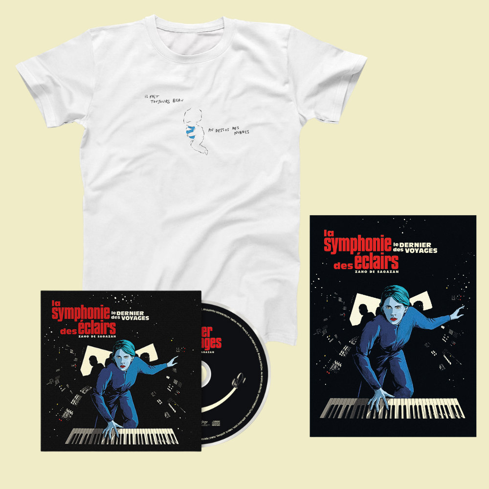 CD (20 tracks) + "La symphonie des éclairs" T-shirt + Signed poster