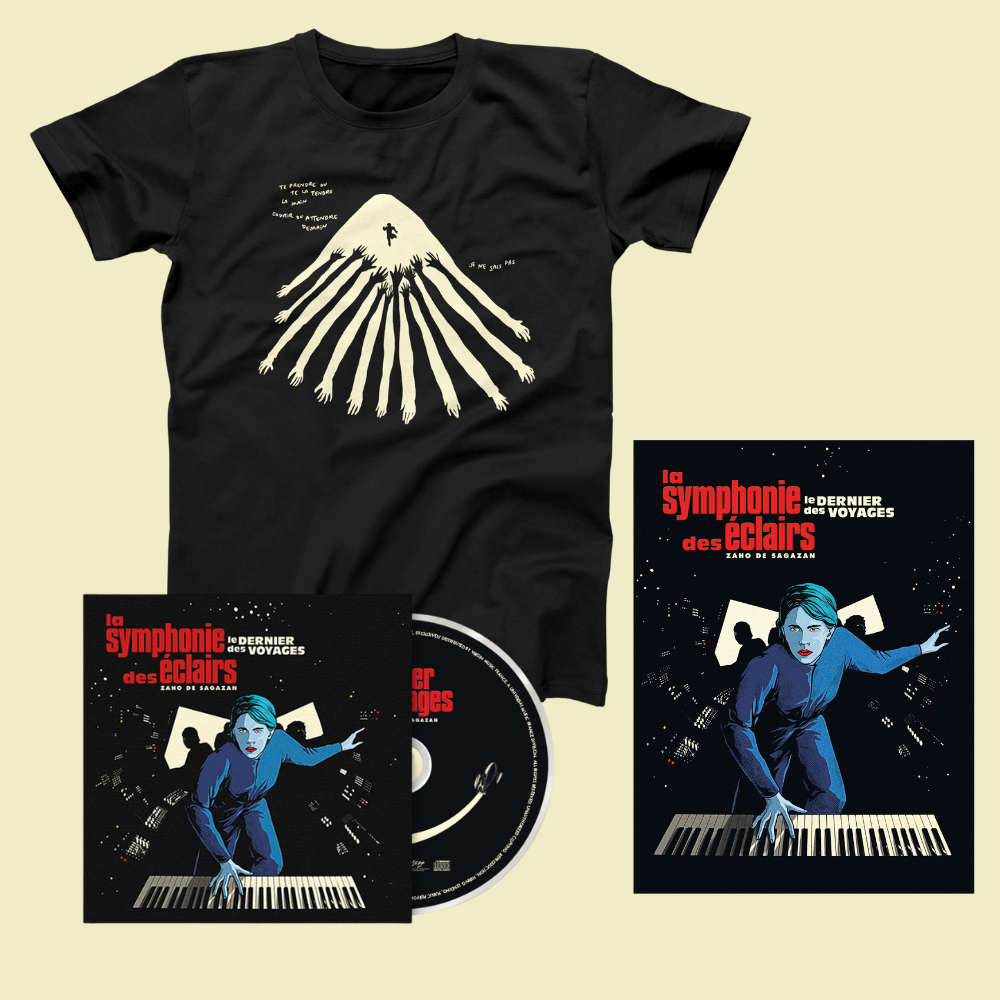 CD (20 Titel) + „Langage“-T-Shirt + signiertes Poster