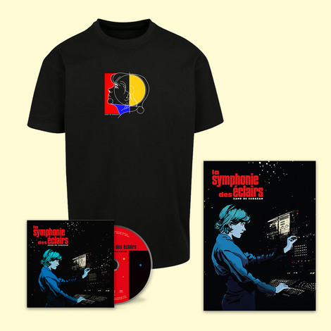 PACK CD (version édit single "La symphonie des éclairs) + Tee-shirt unisexe Zaho de Sagazan + Affiche dédicacée