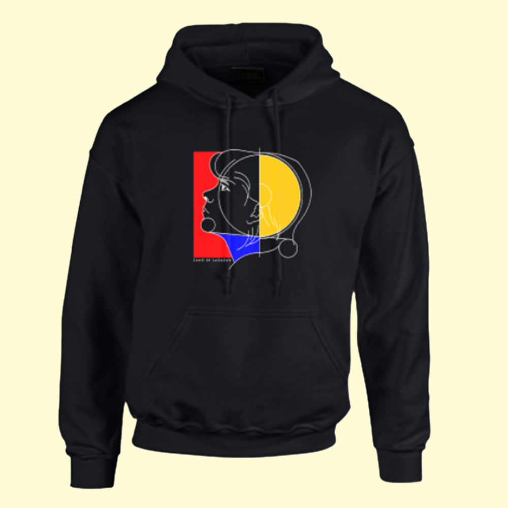  Unisex Black Hoodie by Zaho de Sagazan